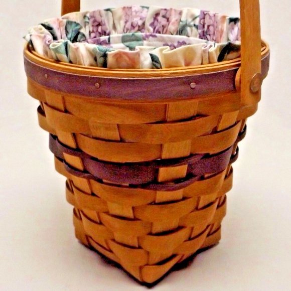 Longaberger 1994 May Series Lilac Basket with Liner Just a Great Find! - Picture 6 of 12